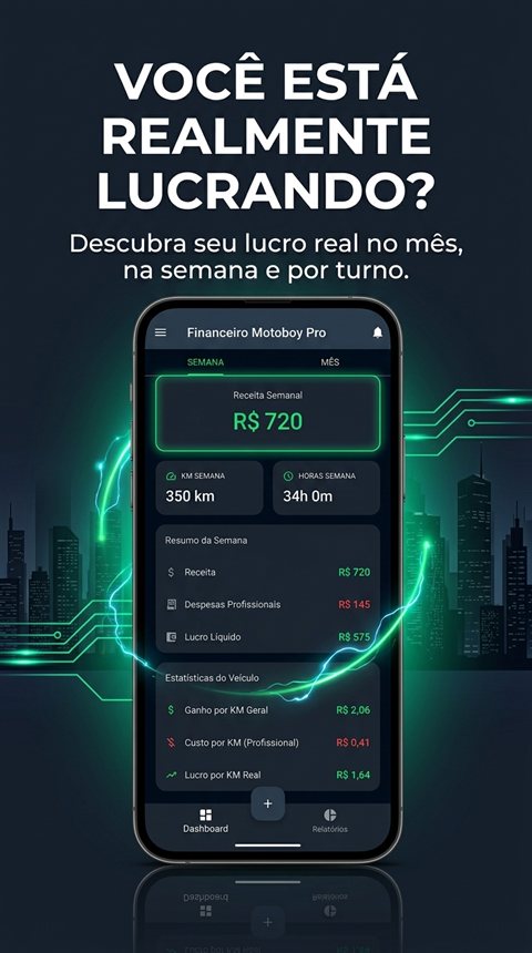 Tela do Financeiro Motoboy Pro